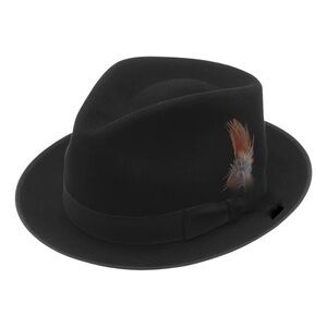 Stetson's Inwood Style Men’s Royal Black Fur Felt Hat Size 6/78